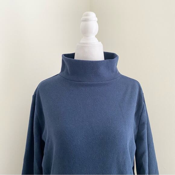 Dudley Stephens Baldwin Turtleneck Sweater Mock Neck Elastic Band Terry Fleece - Picture 3 of 7